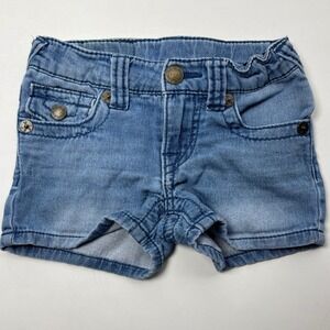 True Religion‎ Toddler Denim Shorts Adjustable Waist Pockets 2T Unisex Classic